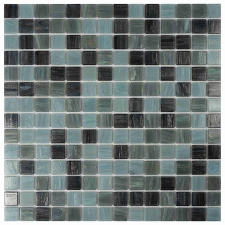Apollo Tile Mingles 12 in. x 12 in. Glossy Dark Gray Glass Mosaic Wall and Floor Tile 20 sq. ft./case, 20PK MIX2088GR728A