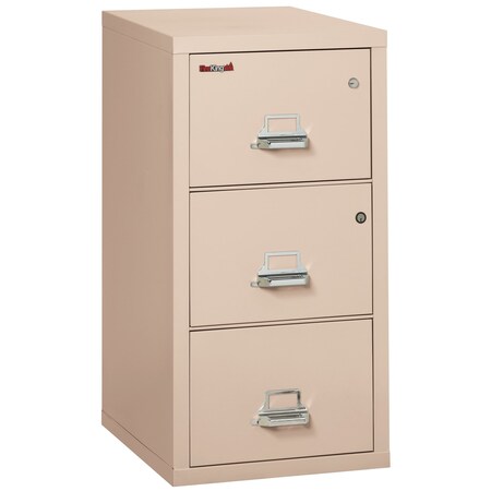 Fireking 3 Drawer, 1 Hr Fire Rated, Vertical, 31" Legal, Safe-In-A-File Champagne 3-2131-CCHSF