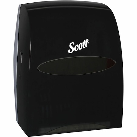 Scott Essential Manual Hard Roll Towel Dispenser (46253), Black, 12.63" x 16.13" x 10.2" (Qty 1) 46253