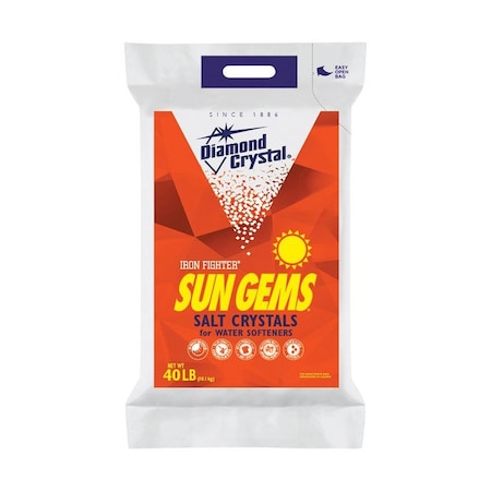Diamond Crystal Sun Gems Water Softener Salt Crystal 40 lb 100012441