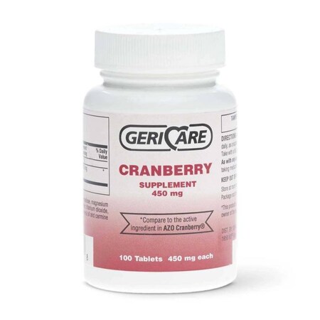Medline Cranberry Tablets, 450mg, 100PK OTC84501
