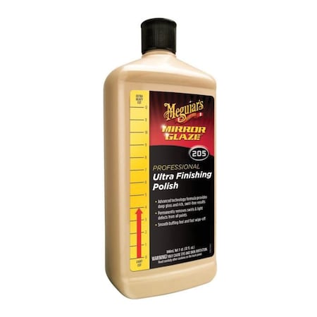 Meguiars Mirror Glaze Ultra Finishing Polish, 32 oz Bottle, High Gloss, Creamy White, Liquid M20532