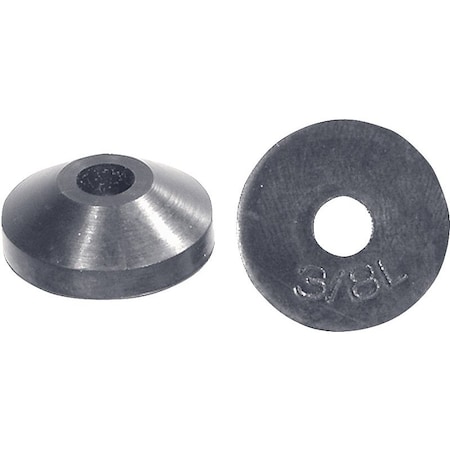 Danco Beveled Washer, Fits Bolt Size 3/8 in Rubber, 5 PK 35096B