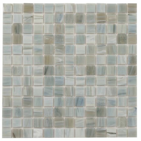 Apollo Tile Celestial 12 in. x 12 in. Glossy Pearl Blue Glass Mosaic Wall and Floor Tile 20 sq. ft./case, 20PK APLST88GR707A