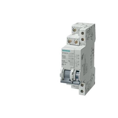 Siemens switch disconnector on-off switch 32 A 3 NO + N terminal 6 mmsqrd with auxiliary 5TE8218