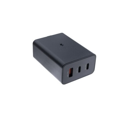 Cable Wholesale 3 Port Fast Travel Charger, 35W PD, USB A Female + Dual USB C Female, Black 90W1-431BK