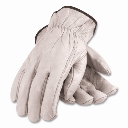 Pip Top-Grain Pigskin Leather Drivers Gloves, Economy Grade, X-Large, Gray 179951