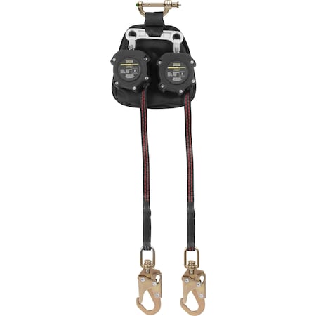 Ironwear 6' LE Dual Leg Self Retracting Lifeline w/ Steel Snap Hooks 2206D-SSH-LE