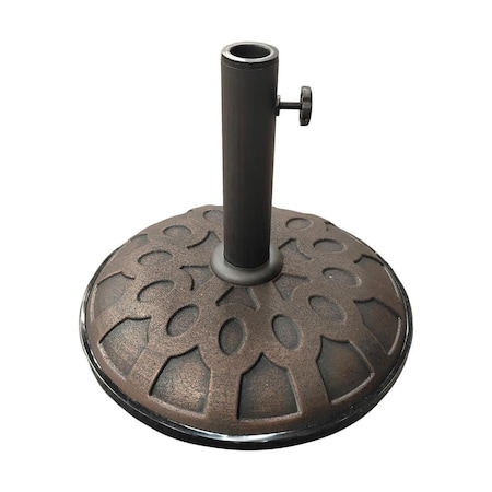 International Caravan 25 lbs Resin Compound Umbrella Base, Bronze 23700-11-BZ