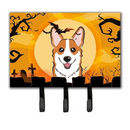 Carolines Treasures Halloween Red Corgi Leash and Key Holder BB1812TH68