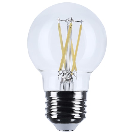 Satco 5.5 Watt G16.5 LED Medium Base Clear 3500K CCT 120 Volt S12479