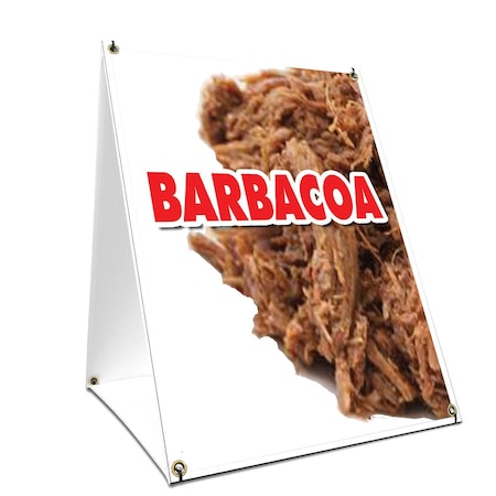 Signmission Barbacoa, 24 Inch x 18 Inch A-frame Yard Sign, Plastic Sign SBC-1824-Barbacoa