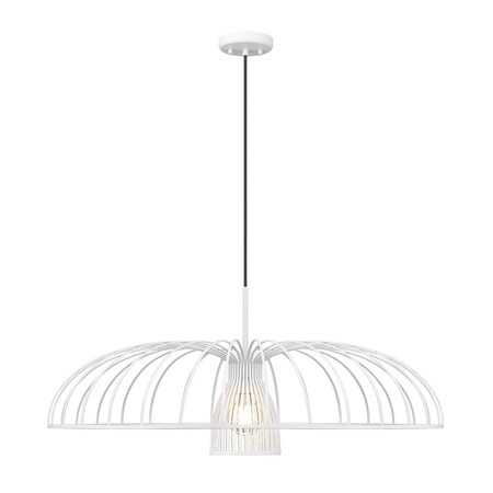 Z-Lite Valencia Texture White 1 Light Pendant 623P35-TXWH