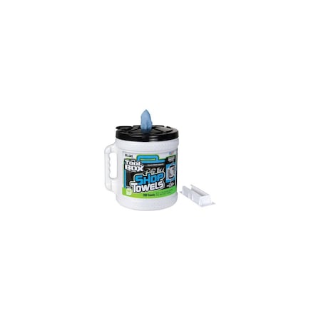 Toolbox Blue Shop Towels, Big Grip Dispenser Bucket, 200-Ct. 5520801