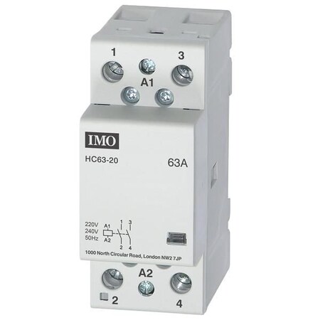 Imo Automation Modular Heating Contactor 63A 2 Pole Normally Open, 230VAC HC63-20230