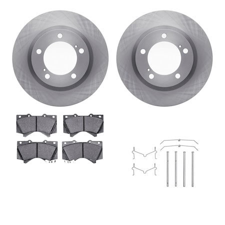 Dynamic Friction Co DFC Brake Rotor- Heavy Duty Brake Pad includes Hardware 6412-76061