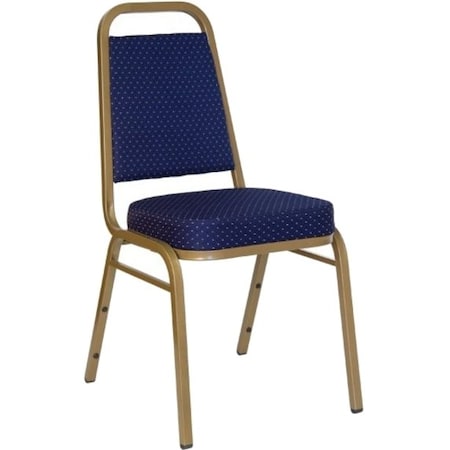 Flash Furniture Hercules Banquet Chair, 17-1/2 in W 20-1/4" L 36" H, Fixed, Fabric Seat FD-BHF-1-ALLGOLD-0849-NVY-GG