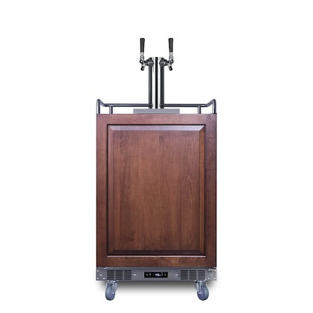 Summit 24in Wide Built-In Cold Brew Coffee Kegerator Panel Not Included SBC682PNRCFTWIN