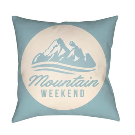Artistic Weavers Lodge Cabin Alp Poly Filled Pillow - Sky Blue & Beige - 22 x 22 in. LGCB2052-2222