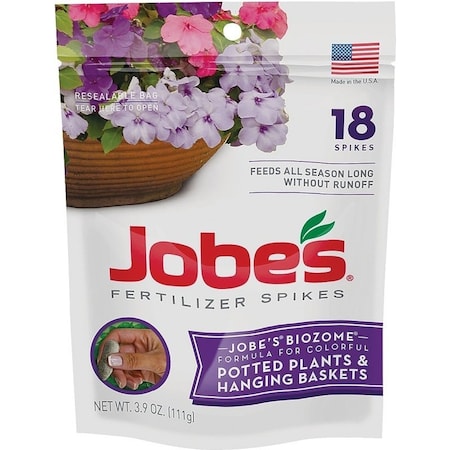 Jobes Fertilizer Spike Pouch, Spike, Brown, Slight Ammonia Pouch 06105