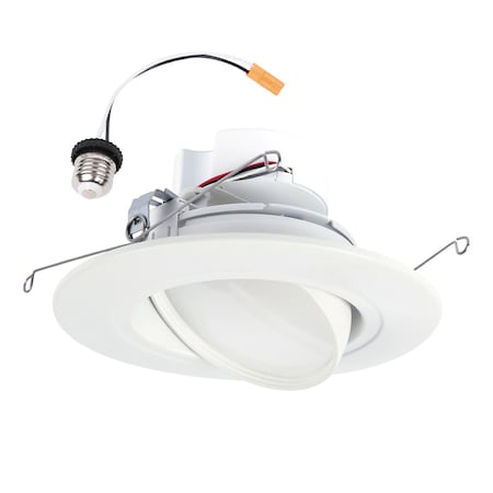 Halo White 5/6 in. W LED Recessed Lighting Gimbal 8.8 W RA56LS9FSD2W1EW