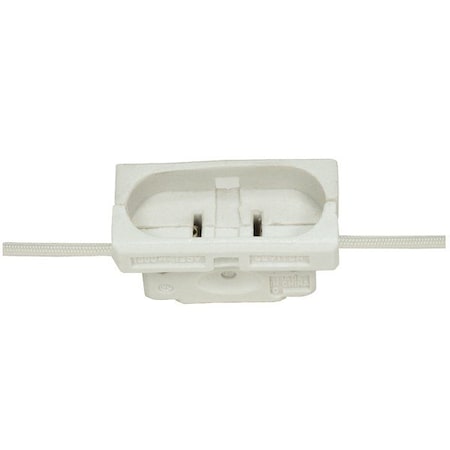 Satco Porcelain Par 56 And 64 Connector Mogul Bse 2-1/2in Width 1-1/4in H 1-3/8in Dia 18in Leads Unglazed 80/1865