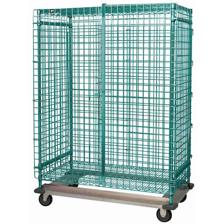 Quantum Storage Systems WIRE DOLLY BASE SECURITY UNIT PROFORM GREEN EPOXY MD2436-70SECP