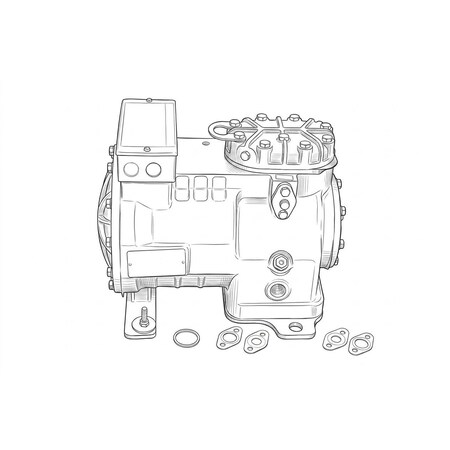 Copeland 230v3ph 6470btu R-22 Herm Comp EAVA-021E-TAC-800