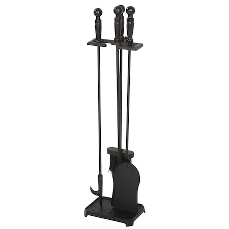 Home Impressions 4-Piece Cast Iron 28'' H Fireplace Tool Set FT-1002