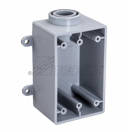 Topaz Junction Box, Type FSE, PVC, Wall Mount, 1" 1284