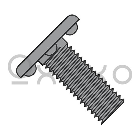 Oxoxo 1/4-20X7/8 Weld Screw With Nibs Under The Head Fully Threaded Plain, 1000PK 398538