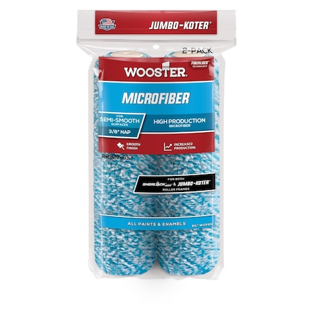 Wooster Paint Roller Cover, 6 1/2" L, Microfiber RR327-6 1/2