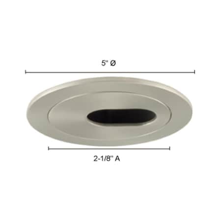 Gorgeousglow Aperture Low Voltage Trim with adjustable Slot Aperture, Satin Chrome GO730623
