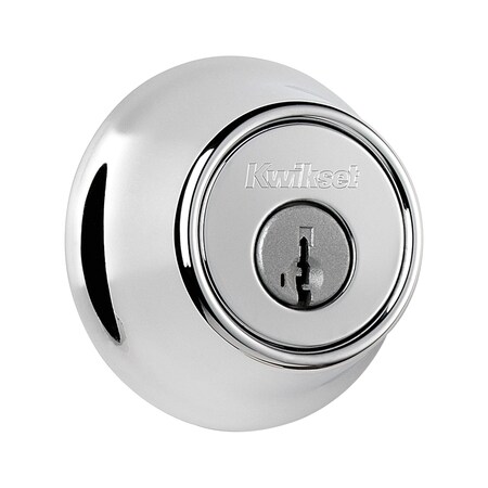 Kwikset Double Cylinder Deadbolt SmartKey with RCAL Latch and Dual RCS and 5303 Full Lip Strike Bright 665-26S.DS