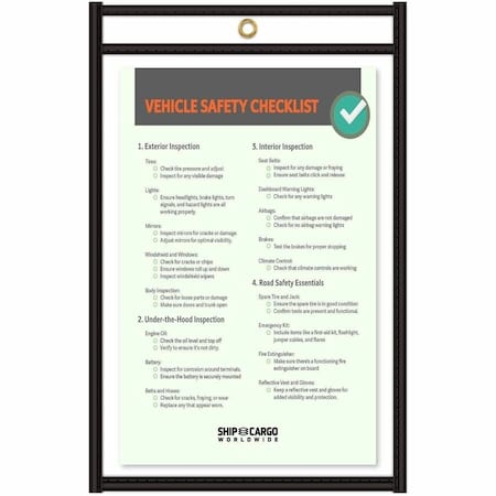 C-Line Products Holder, Shop Ticket, 2 Sides, 11x17, PK25 46117
