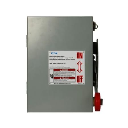 Eaton Nonfusible, Safety Switch, 600 V, 3P, Steel DH361UDK