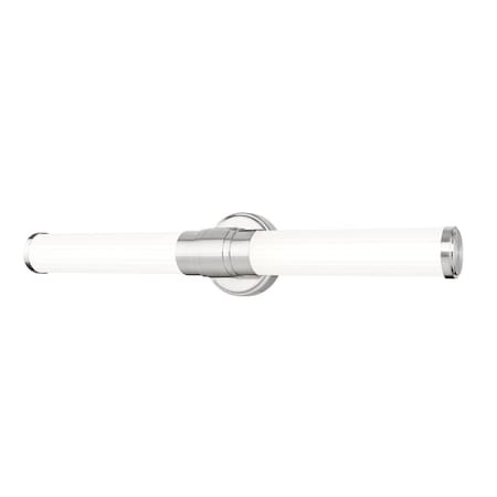 Z-Lite Warwick 1 Light Vanity, Brushed Nickel/Opal White, 25.25 In W x 4.75 In H 1020-25W-BN-LED
