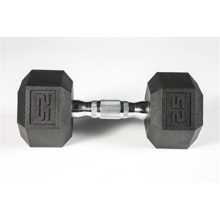 York Barbell York Premium Pvc Hex Dumbbell with Chrome Ergo Handle - 25 lbs 37009