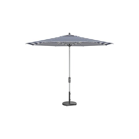 Treasure Garden 11 ft Patio Umbella, aluminum, fiberglass ribs, outdoor, Kinzie Royal Stripe UM841-SS 6733 Kinzie Royal Stripe