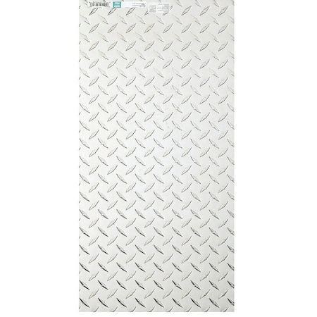 National Hardware 4220BC Series Tread Plate, 12 in W, 24 in L, Diamond Tread, Aluminum N316-349