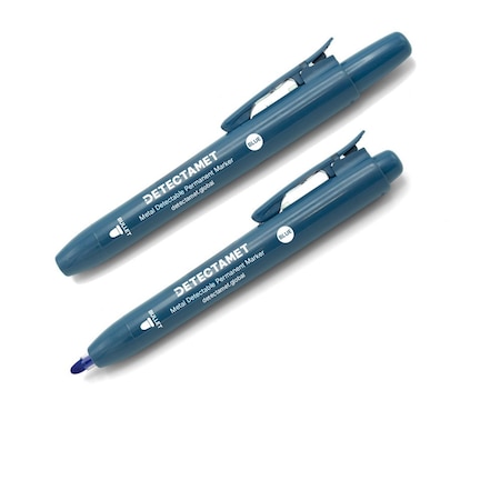 Detectamet Metal Detectable Permanent Marker, Blue Color Family, 10 PK 146-A05-P01-A07