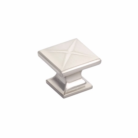 Schaub 1-3/8in Northport Square Cabinet Knob Brushed Nickel Finish 215-BN
