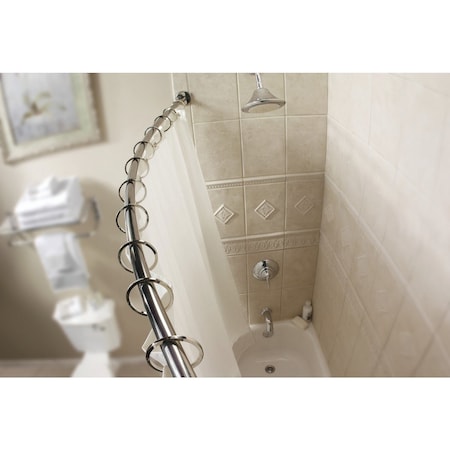 Moen Curved 54'' To 72'' Adjustable Fixed Shower Rod Brushed Nickel DN2160BN
