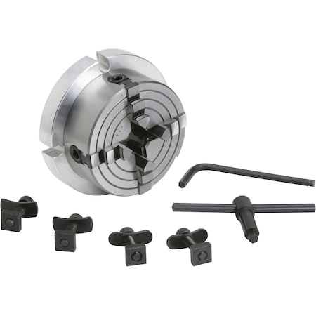 Grizzly 3-1/4" 4-Jaw Chuck for 4" Rotary Table T10053