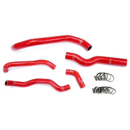 Hps Performance High Temp Reinforced Silicone Radiator and Heater Coolant Hose Kit, Red,  57-1973-RED