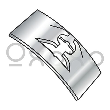 Oxoxo C105SS-440-4 Flat Steel Spring Nut 301 Stainless Steel (Half-Hard), 5000PK 145228