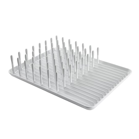 Good Grips Dish Rack, 13-3/4 in L, 10-1/2 in W, 3-1/2 in H, Plastic 1440480