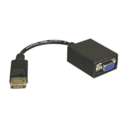 Cable Wholesale DisplayPort to VGA Adapter Cable, DisplayPort Male to HD15 Female, Only works from 30H1-62100