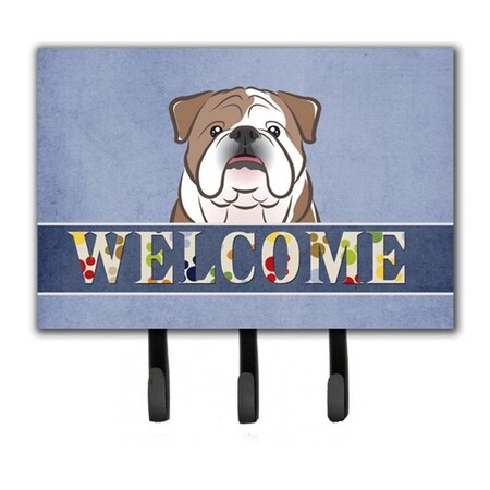 Carolines Treasures English Bulldog Welcome Leash & Key Holder CA77221