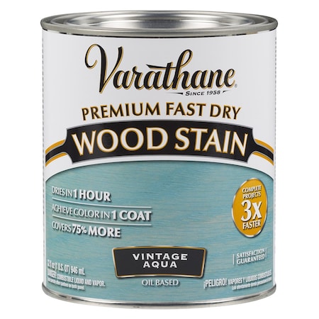 Rust-Oleum 1 Qt Rust-Oleum 297427 Vintage Aqua Varathane Premium Fast Dry Wood Stain 297428